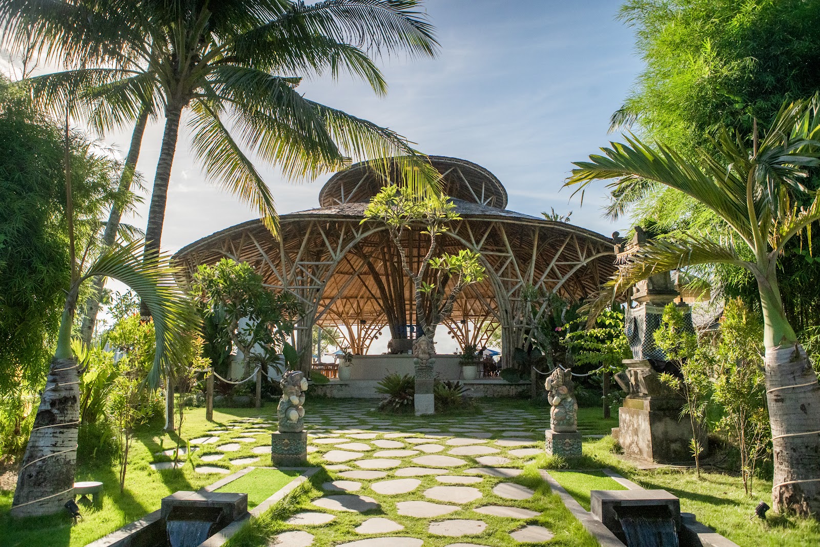 Garden path leading into Orca Beach Club