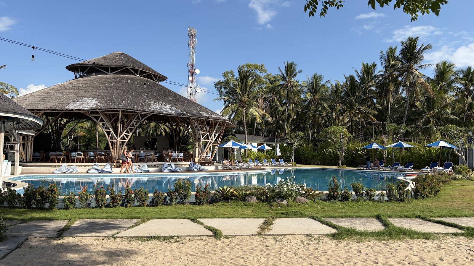 Gardens and pool at Orca Beach Club, Nusa Penida